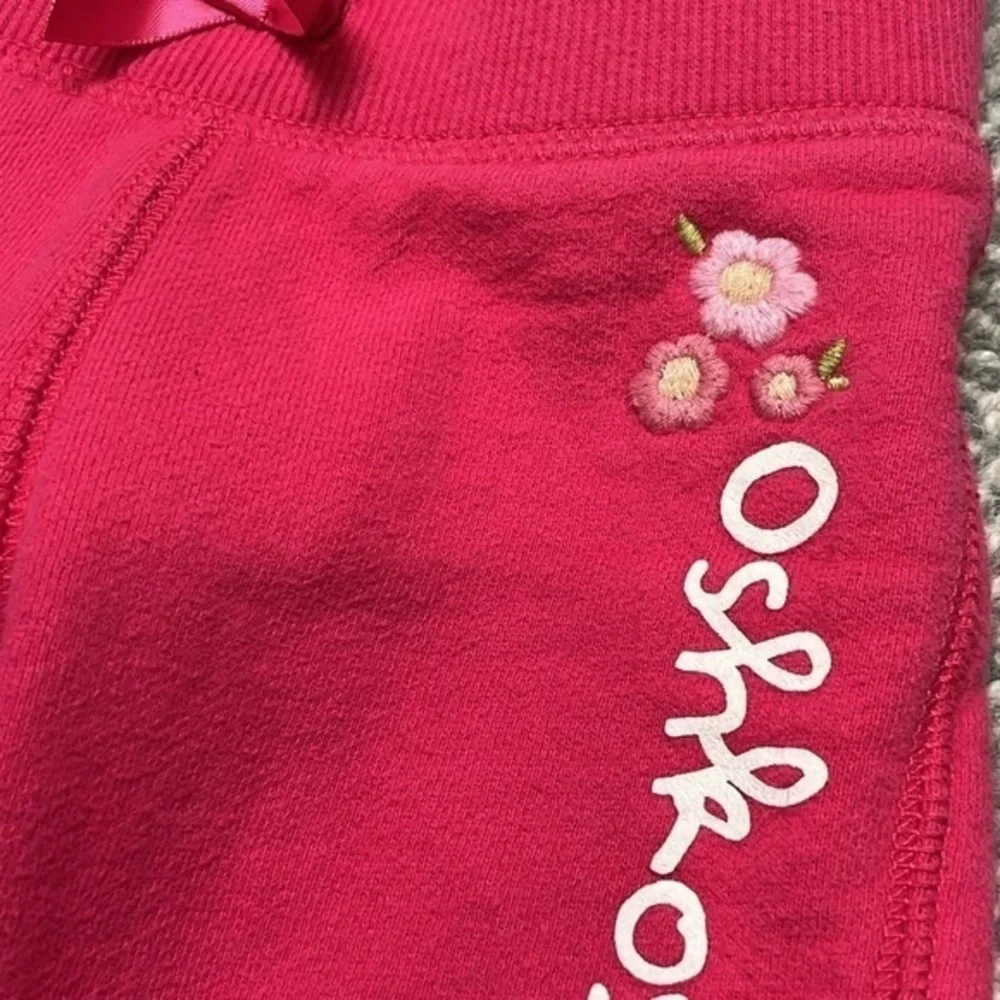 Oshkosh‎ flower embroidery pink sweatpants